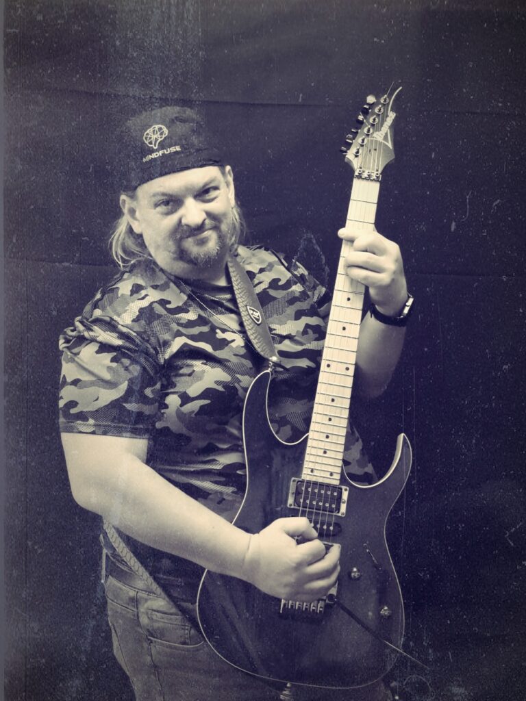 Mindfuse lead guitar player singer and master mind